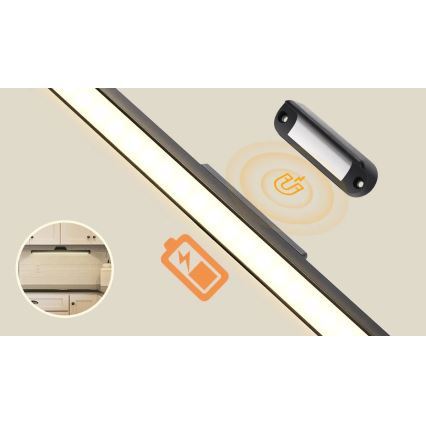 Aigostar - Iluminación LED regulable para espejo recargable LED/2,9W/5V