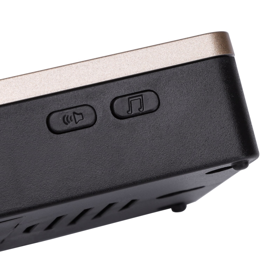 Aigostar - JUEGO 2x Timbre inalámbrico 3xAA IP44 negro