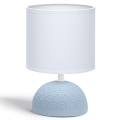 Aigostar - Lámpara de mesa 1xE14/40W/230V azul/blanco