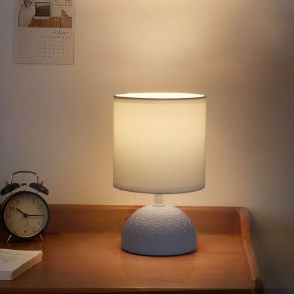 Aigostar - Lámpara de mesa 1xE14/40W/230V azul/blanco