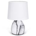 Aigostar - Lámpara de mesa 1xE14/40W/230V blanco