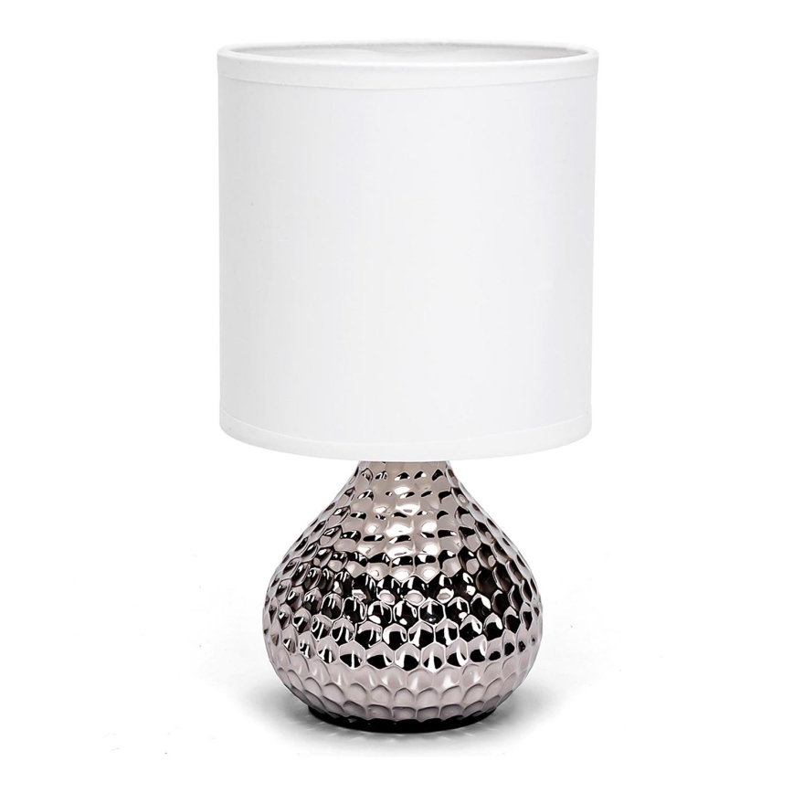 Aigostar - Lámpara de mesa 1xE14/40W/230V cromo brillante