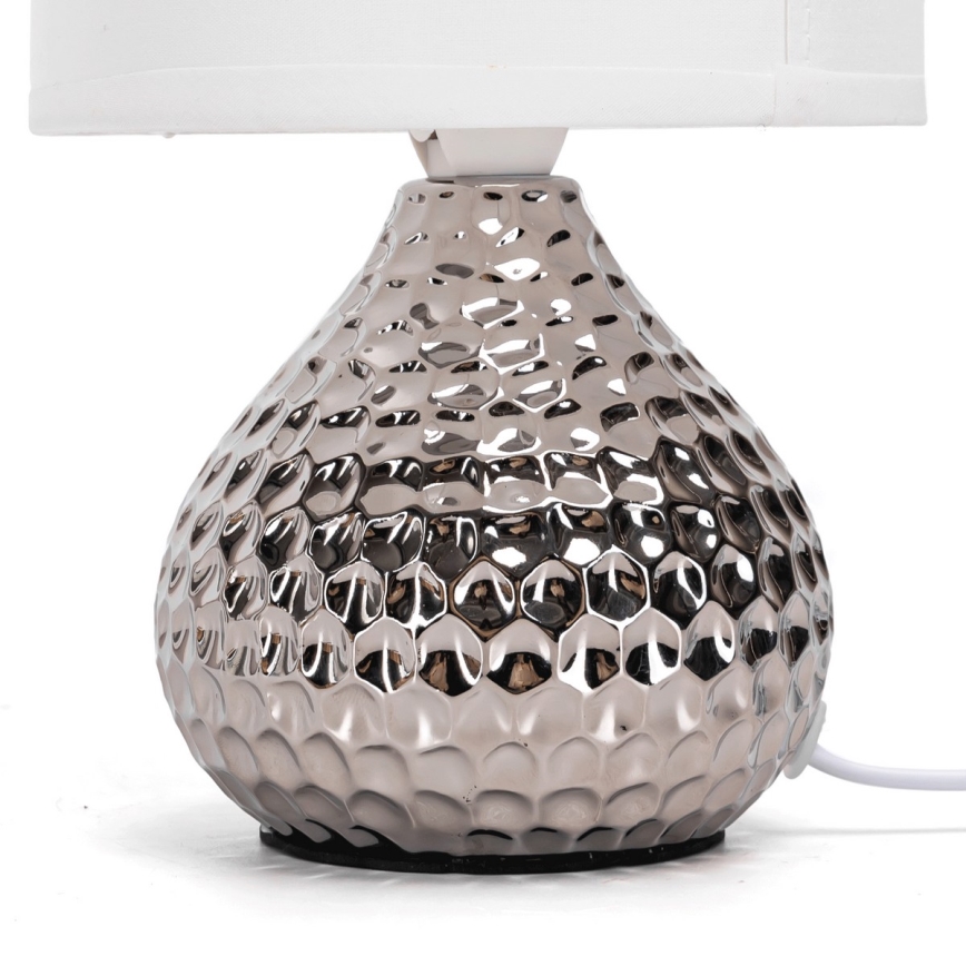 Aigostar - Lámpara de mesa 1xE14/40W/230V cromo brillante
