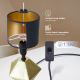 Aigostar - Lámpara de mesa 1xE14/40W/230V dorado/negro