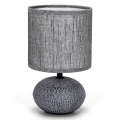 Aigostar - Lámpara de mesa 1xE14/40W/230V gris