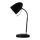 Aigostar - Lámpara de mesa 1xE27/36W/230V negro/cromo brillante