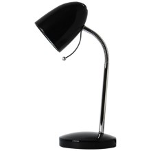Aigostar - Lámpara de mesa 1xE27/36W/230V negro/cromo