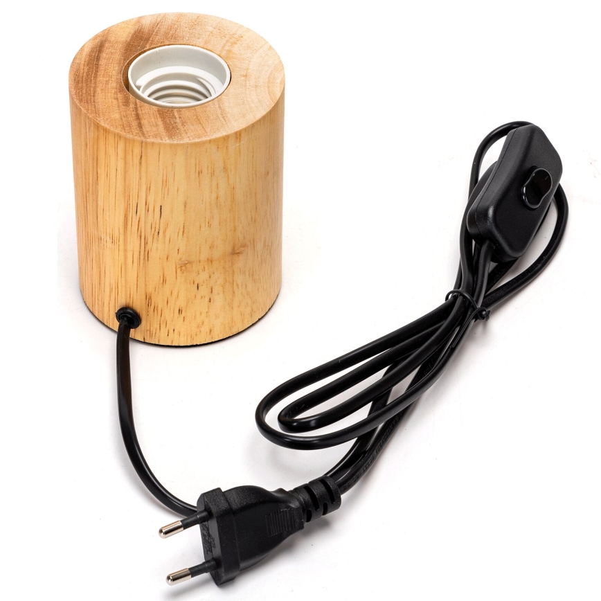 Aigostar - Lámpara de mesa 1xE27/60W/230V beige