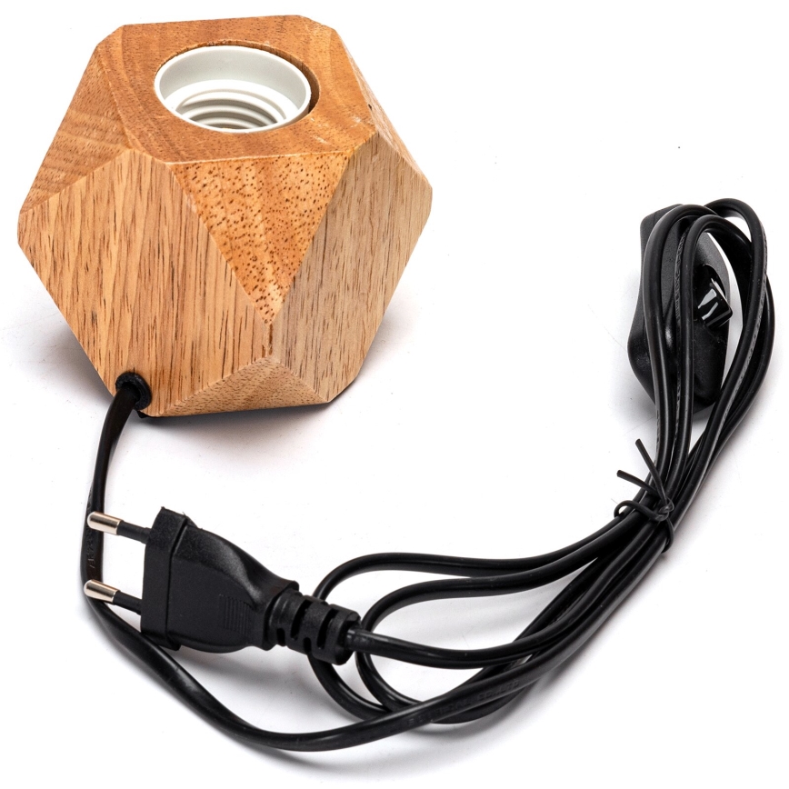 Aigostar - Lámpara de mesa 1xE27/60W/230V beige