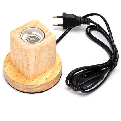 Aigostar - Lámpara de mesa 1xE27/60W/230V beige