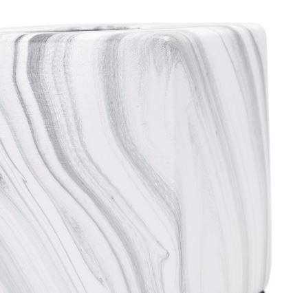 Aigostar - Lámpara de mesa 1xE27/60W/230V blanco/gris