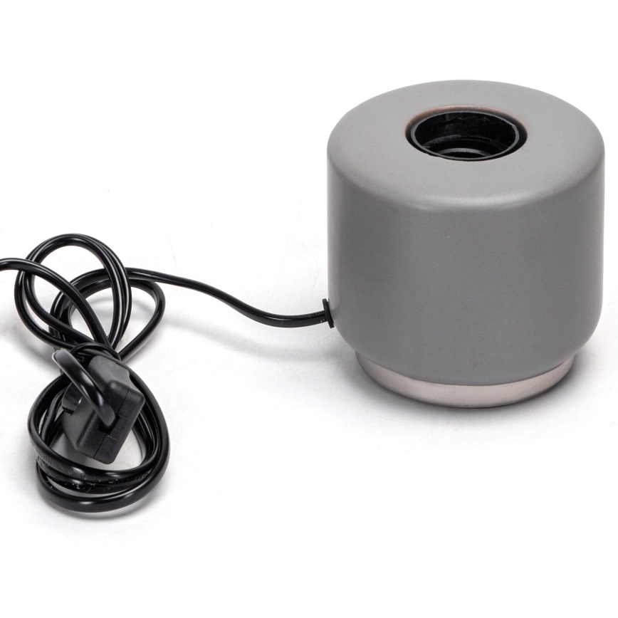 Aigostar - Lámpara de mesa 1xE27/60W/230V gris