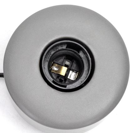 Aigostar - Lámpara de mesa 1xE27/60W/230V gris
