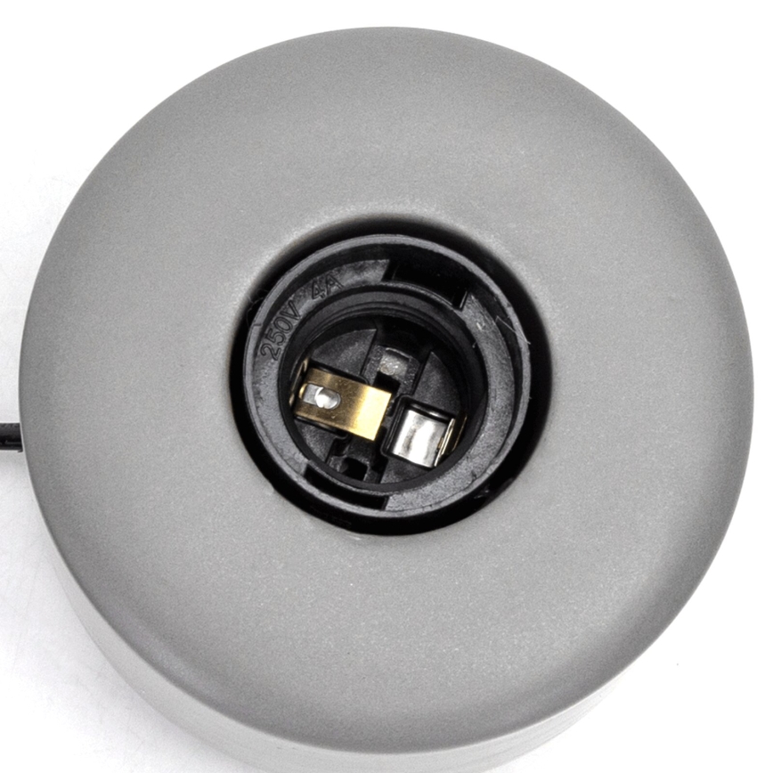 Aigostar - Lámpara de mesa 1xE27/60W/230V gris
