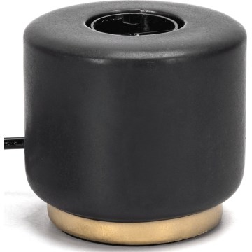 Aigostar - Lámpara de mesa 1xE27/60W/230V negro