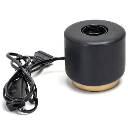 Aigostar - Lámpara de mesa 1xE27/60W/230V negro