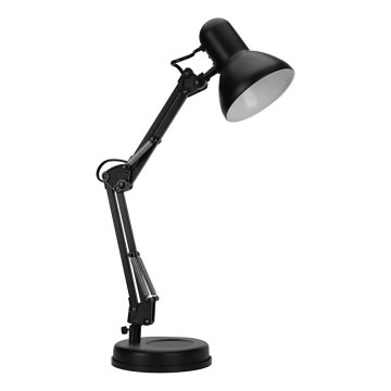 Aigostar - Lámpara de mesa 2en1 1xE27/40W/230V negro