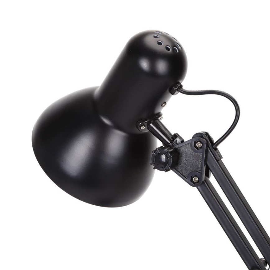 Aigostar - Lámpara de mesa 2en1 1xE27/40W/230V negro