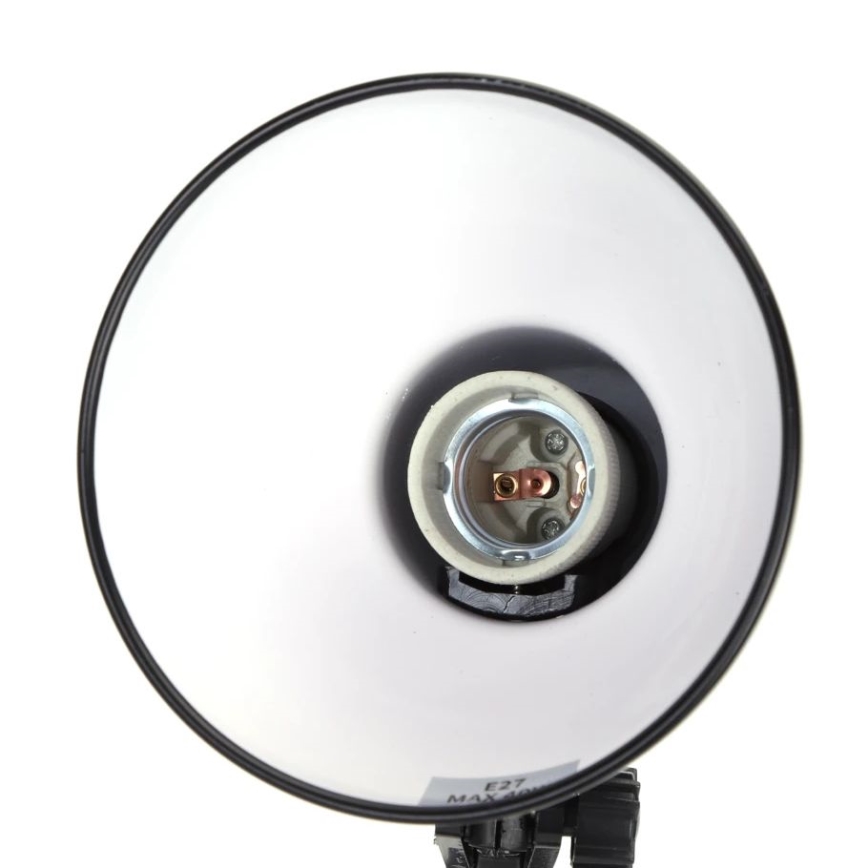 Aigostar - Lámpara de mesa 2en1 1xE27/40W/230V negro