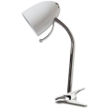 Aigostar -  Lámpara de mesa con clip 1xE27/11W/230V blanco/cromo