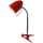 Aigostar - Lámpara de mesa con clip 1xE27/11W/230V rojo/cromo