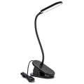 Aigostar - Lámpara de mesa LED regulable con clip LED/2,5W/5V negro