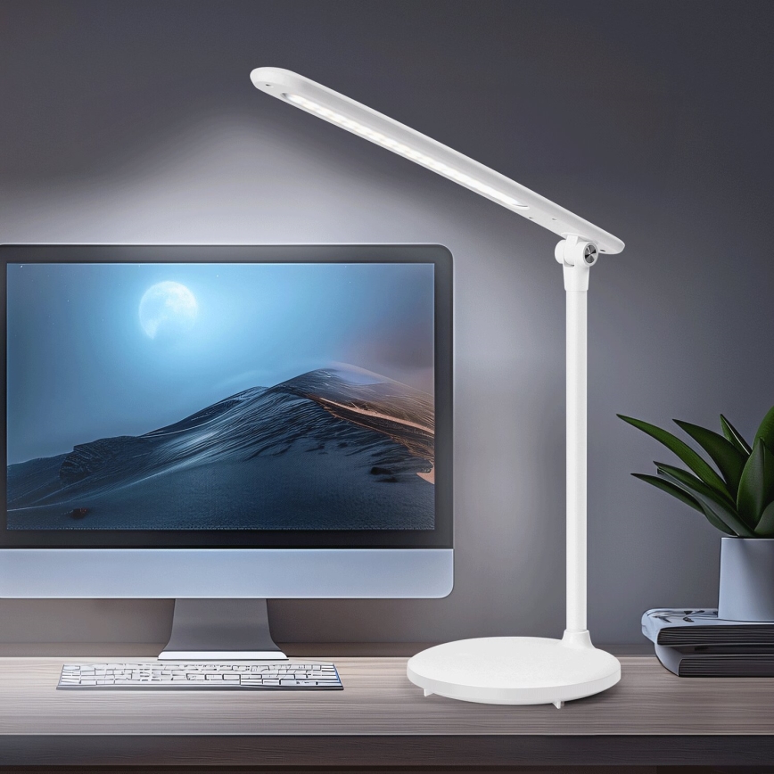 Aigostar - Lámpara de mesa LED táctil recargable y regulable LED/3W/5V 1800 mAh