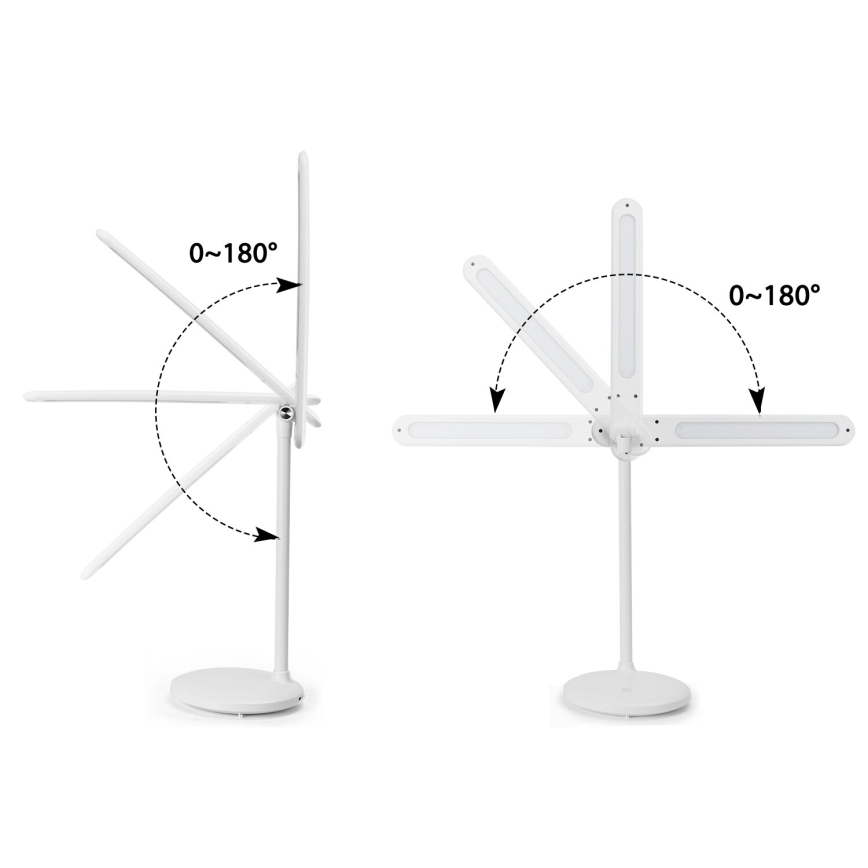 Aigostar - Lámpara de mesa LED táctil recargable y regulable LED/3W/5V 1800 mAh
