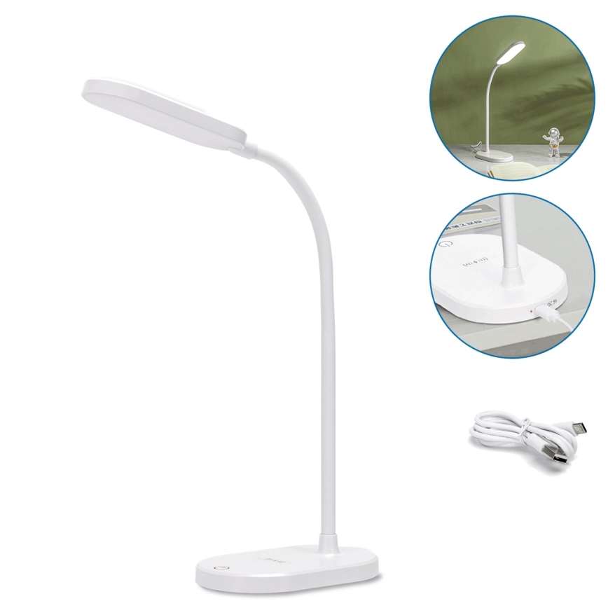 Aigostar - Lámpara de mesa regulable LED táctil LED/3W/5V