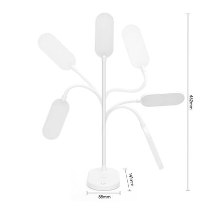 Aigostar - Lámpara de mesa regulable LED táctil LED/3W/5V