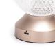 Aigostar - Lámpara de mesa recargable y regulable LED RGB LED/1W/5V 1800mAh 13,5 cm + mando a distancia