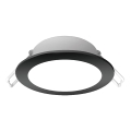 Aigostar - Lámpara empotrable de baño LED LED/4,8W/230V 4000K negro IP65