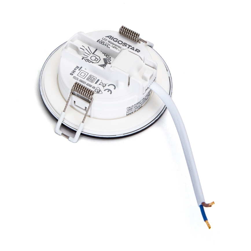 Aigostar - Lámpara empotrable de baño LED LED/4,8W/230V 6500K negro IP65