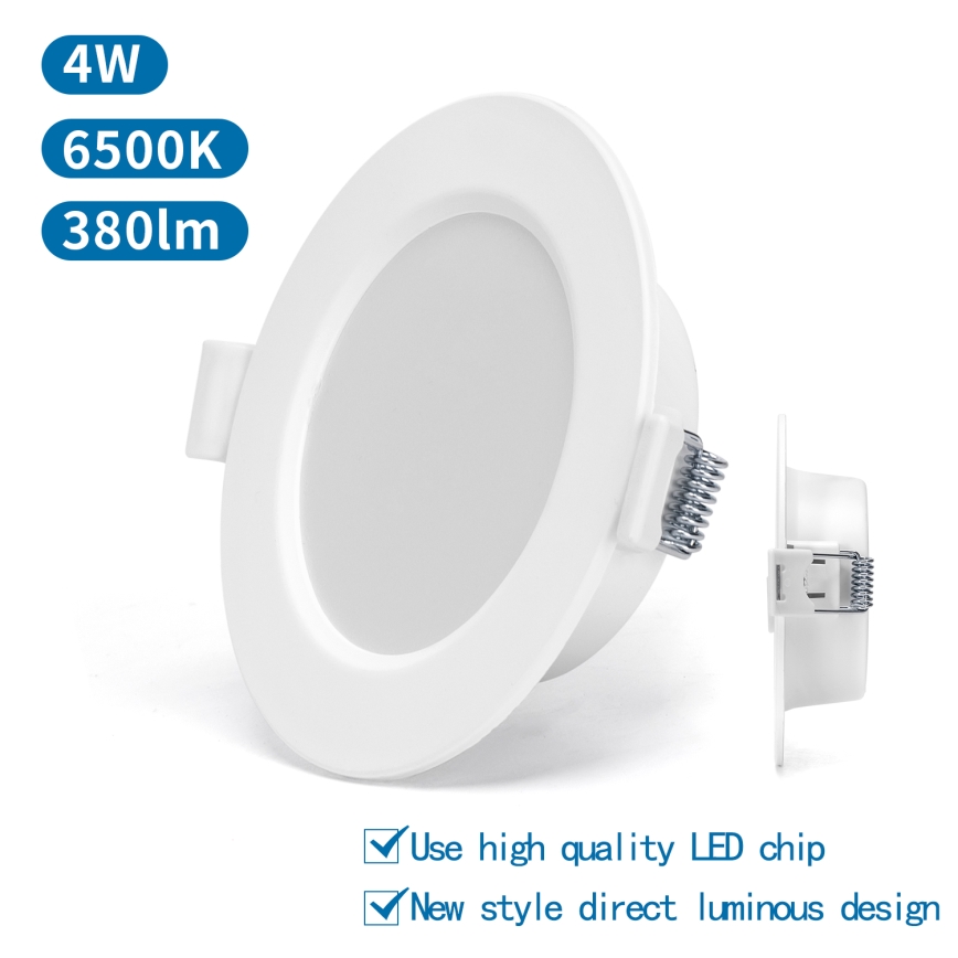 Aigostar - Lámpara empotrable LED LED/4W/230V 6500K diá. 9,8 cm blanco