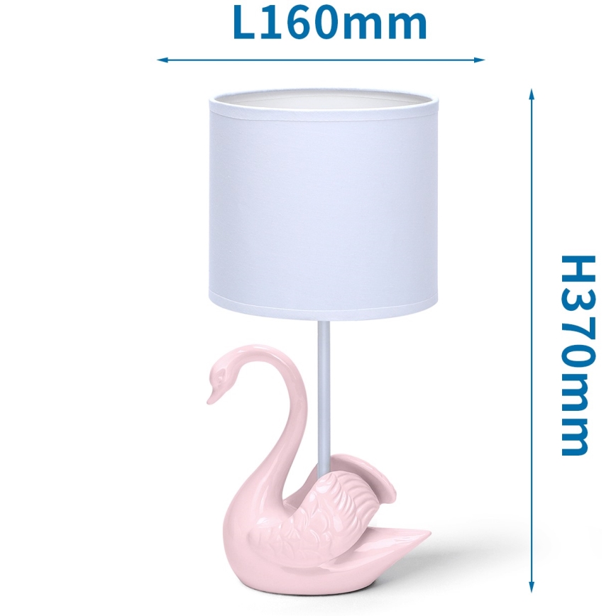 Aigostar - Lámpara infantil 1xE14/40W/230V swan rosa