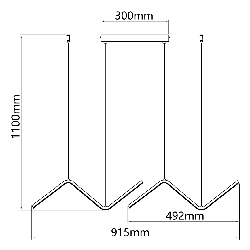 Aigostar - Lámpara LED colgante LED/23W/230V 6500K