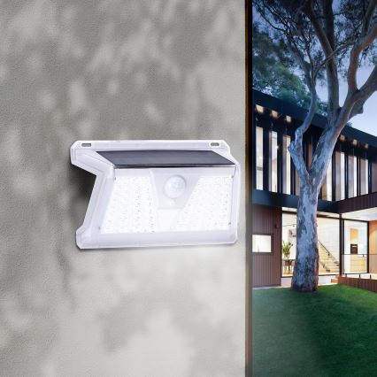 Aigostar - Lámpara solar de exterior con sensor LED/2,4W/5V IP65