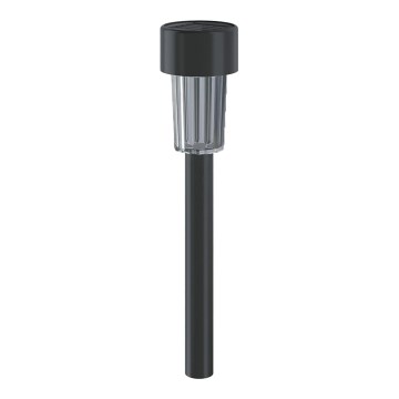 Aigostar - Lámpara solar LED con sensor crepuscular LED/0,006W/1,2V 29,5 cm negro 6500K IP44