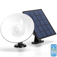 Aigostar - Lámpara solar LED con sensor LED/3,2V 3000K/4000K/6500K IP65 + control remoto