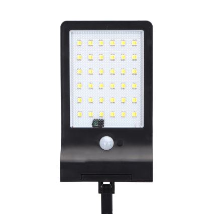 Aigostar - Farola solar LED con sensor LED/3W/3,7V1800 mAh IP44 3000/4000/5000K + control remoto