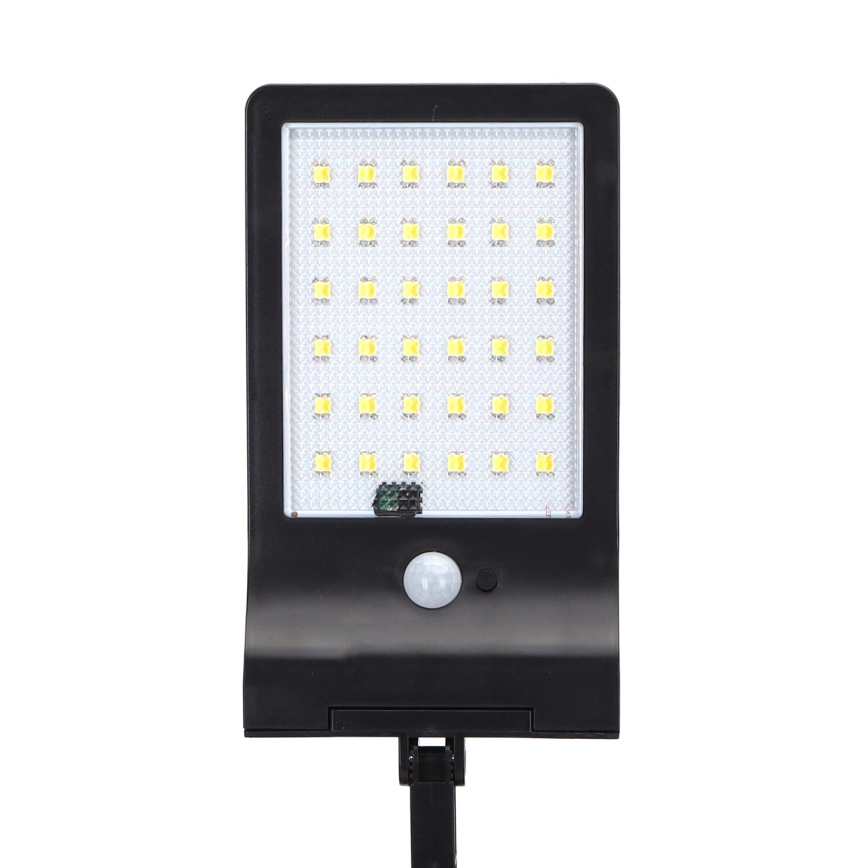 Aigostar - Farola solar LED con sensor LED/3W/3,7V1800 mAh IP44 3000/4000/5000K + control remoto