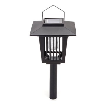 Aigostar - Lámpara solar LED con una trampa para insectos LED/0,03W/1,2V 55,2cm negro 6500K IP44
