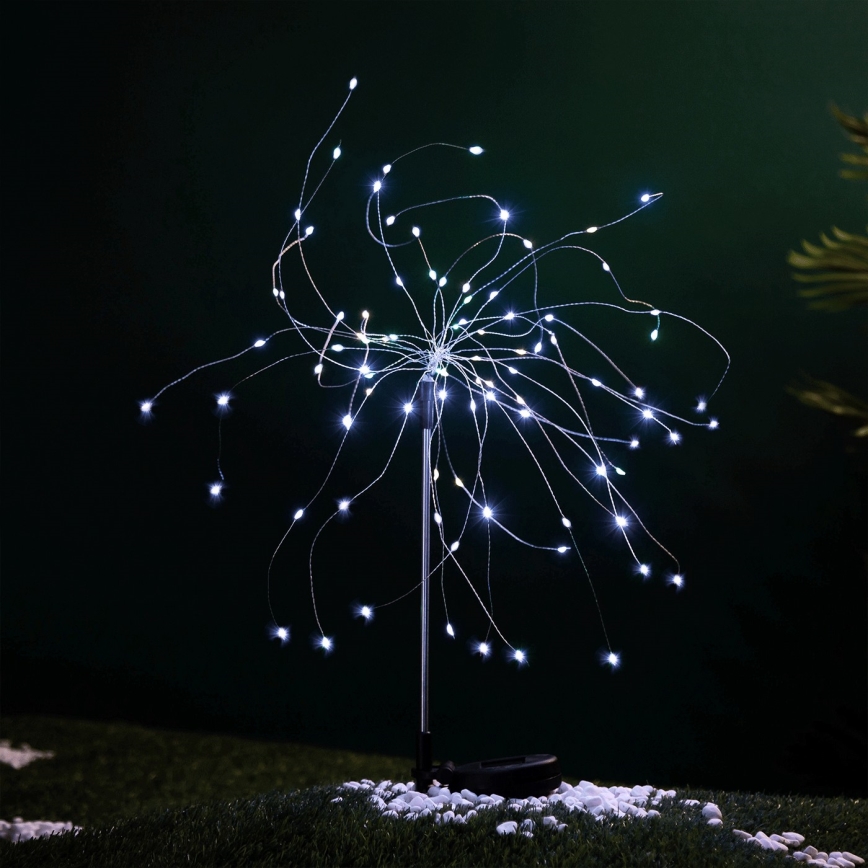 Aigostar - Lámpara solar LED decorativa LED/0,03W/1,2V 88,5cm 6500K IP44
