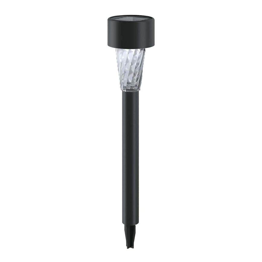 Aigostar - Lámpara solar LED LED/0,006W/1,2V 40 mAh 29,5 cm negro 6500K IP44