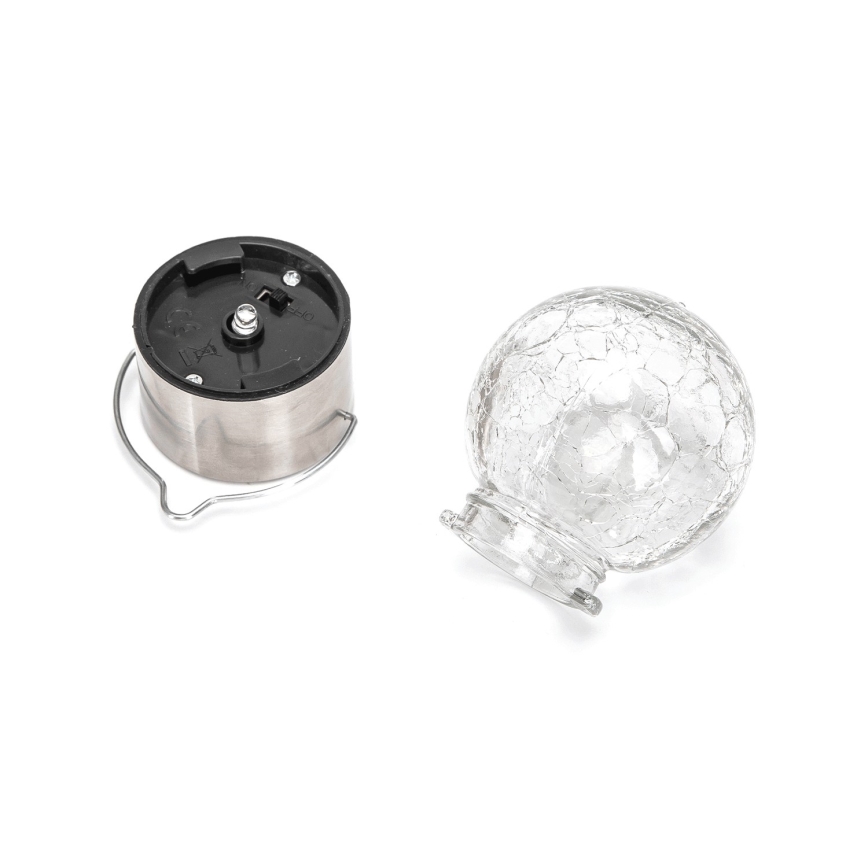Aigostar - Lámpara solar LED LED/0,006W/1,2V diá. 6 cm 100 mAh 6500K IP44