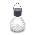 Aigostar - Lámpara solar LED LED/0,006W/1,2V negro 100 mAh 2700K IP44