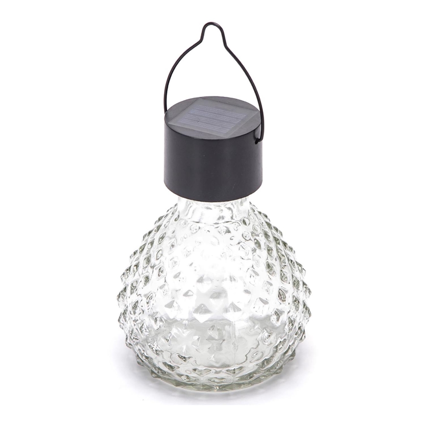 Aigostar - Lámpara solar LED LED/0,006W/1,2V negro 100 mAh 2700K IP44