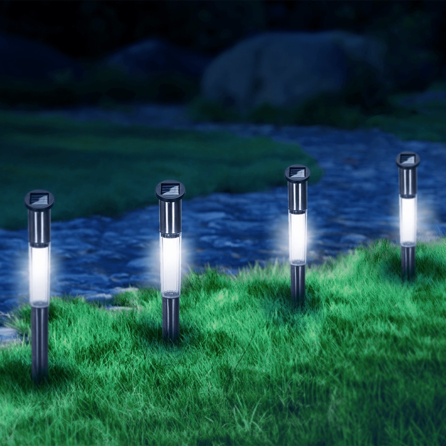 Aigostar - Lámpara solar LED LED/0,012W/1,2V 100 mAh 6500K IP44