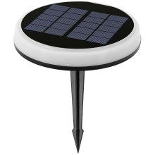 Aigostar - Lámpara solar LED LED/0,6W/2V diá. 16,5 cm 3000K/4000K/6500K IP65 negro