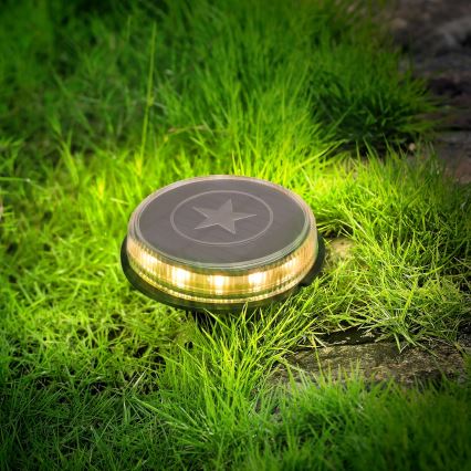 Aigostar - Lámpara solar LED LED/0,6W/5,5V 24,5 cm 500 mAh 3200K IP66 negro